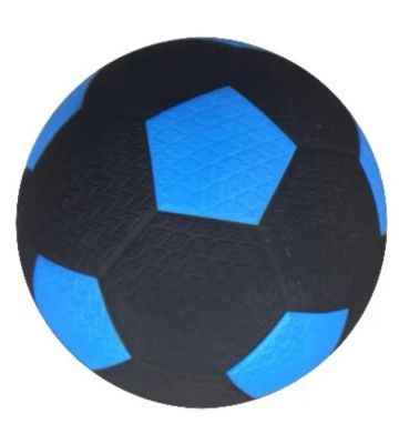 Rubberen straatvoetbal | maat 5 | blauw-zwart