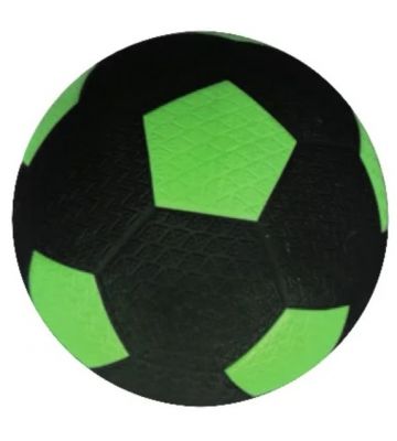 Rubberen straatvoetbal | maat 5 | groen-zwart
